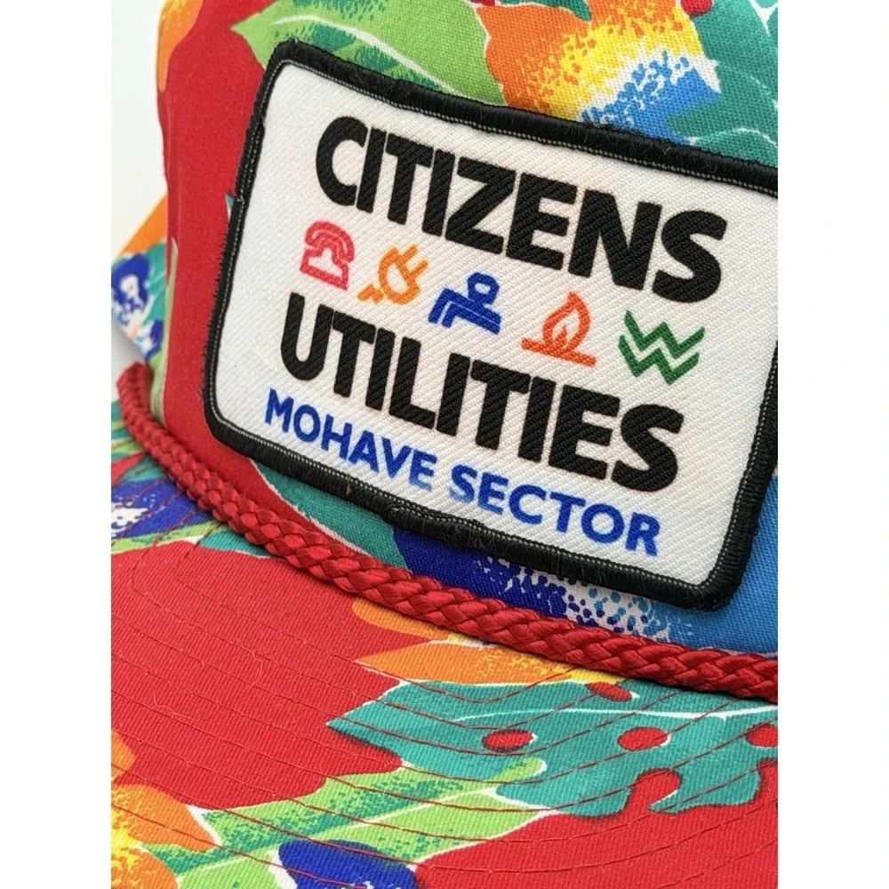 Citizens Utilities Mohave Sector Kingman AZ Floral Vintage Snapback Hats Nissin